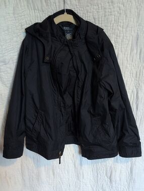 Polo by Ralph Lauren Navy Hooded Shell Jacket